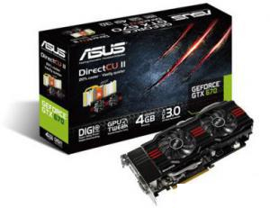 ASUS GeForce GTX 670 915Mhz PCI-E 3.0 2048Mb 6008Mhz 256 bit 2xDVI HDMI HDCP