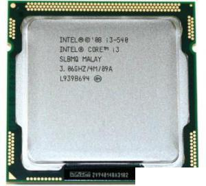 Intel Core i3-540 (3067MHz, LGA1156, L3 4096Kb)