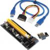 Райзер PCI-E 1x to 16x USB 3.0 riser SATA, удлинитель для видеокарт 60 см