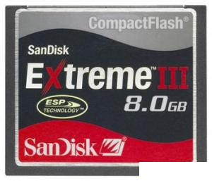 Sandisk 8GB Extreme III CompactFlash